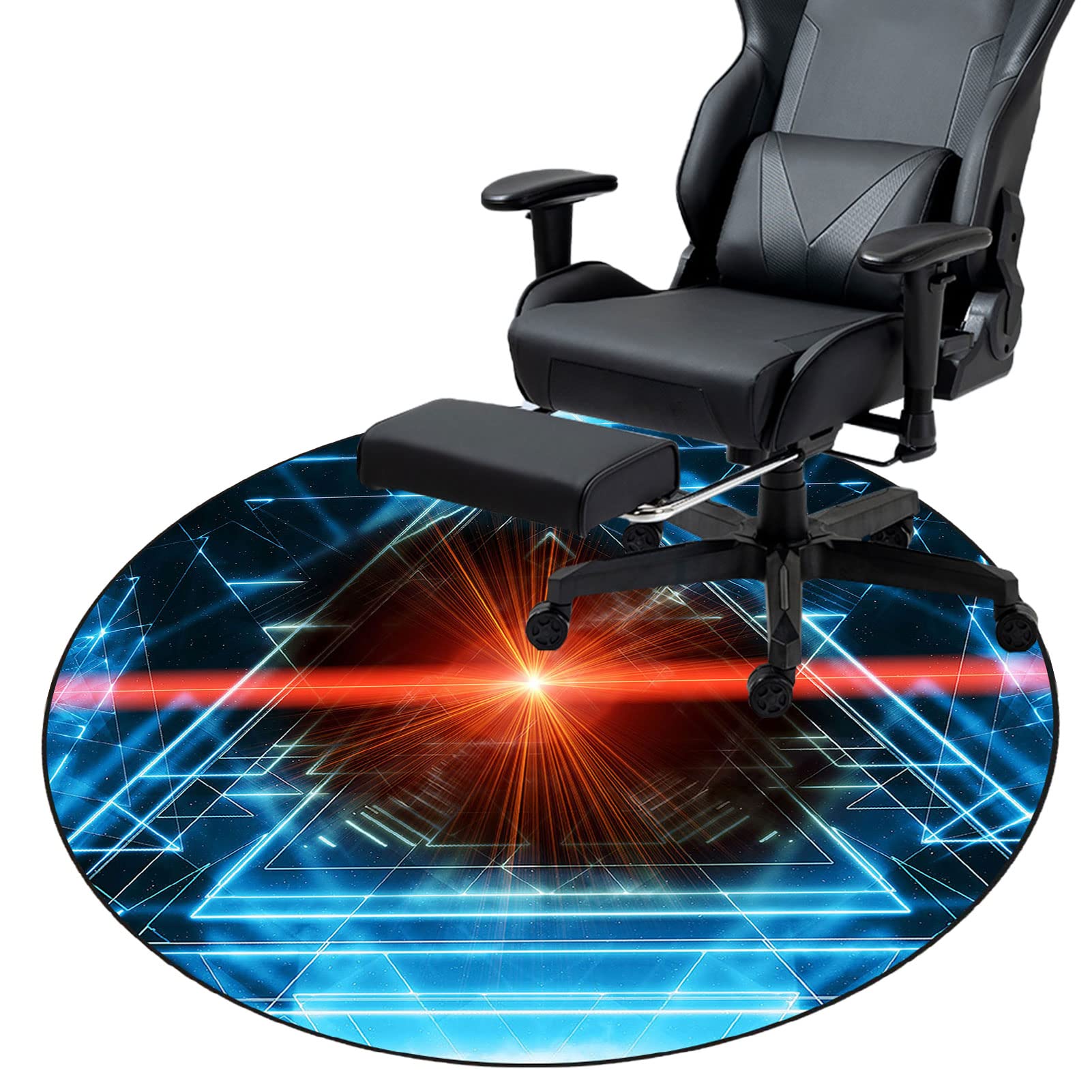 Tapis De Protection Pour Sol Dur Sous Chaise De Bureau/gaming - 100x120 Cm - Antidérapant - Facile à Nettoyer - Pour Parquet, Carrelage, Stratifié