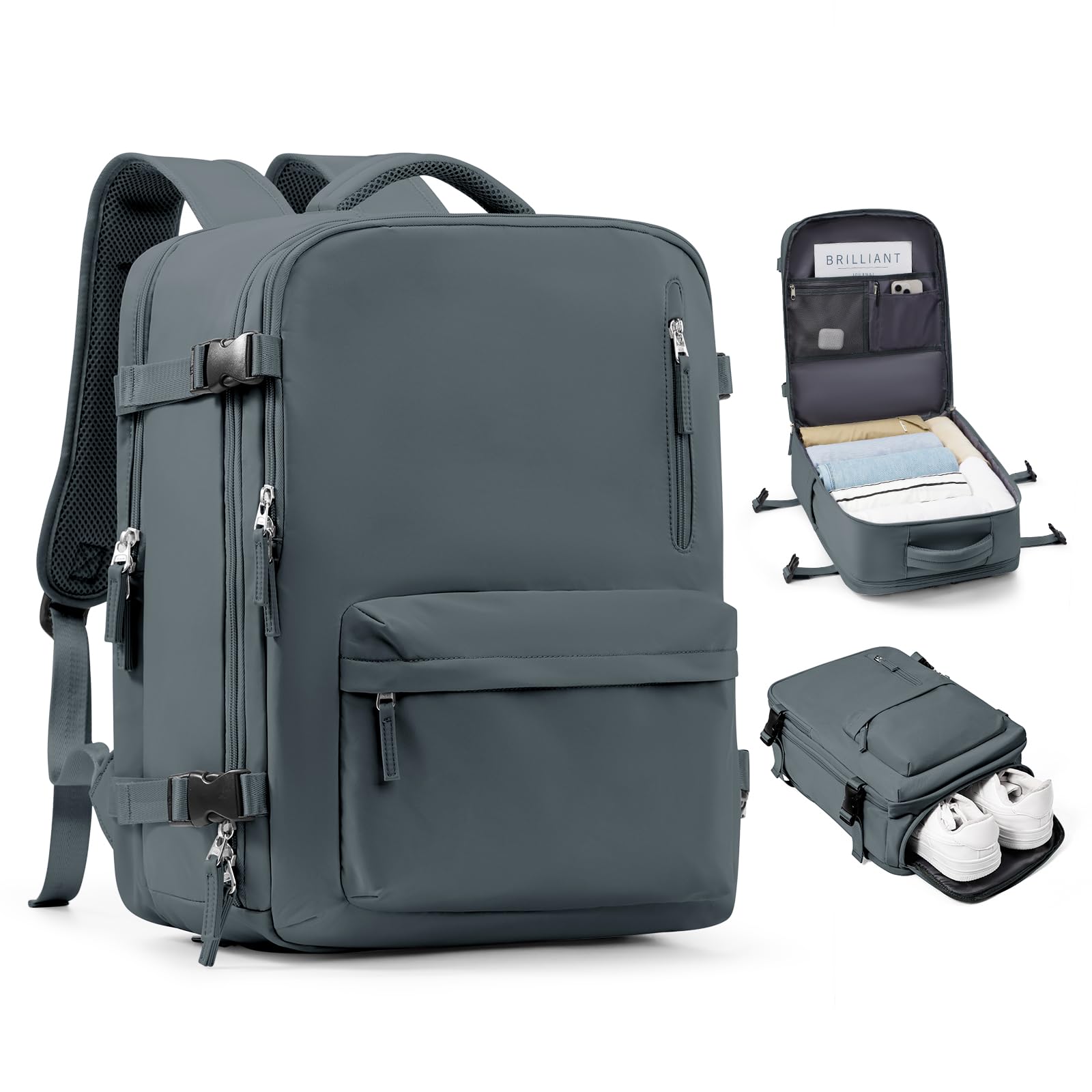 SZLX Borse da Cabina per Easyjet 45x36x20 Zaino da Viaggio Donna Ryanair 40x20x25 Bagaglio a Mano con porta usb zaino da viaggio aereo bagaglio a mano zaino per laptop Casual Daypack