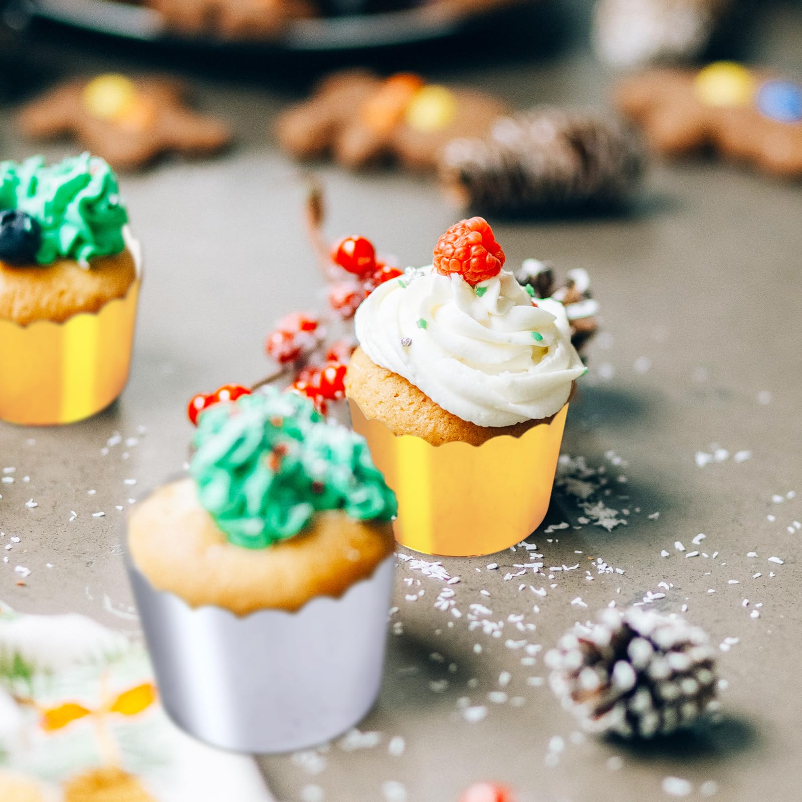 150 Pièces Boîte à Cupcakes, Moule à Cupcakes, Mini Boîte à