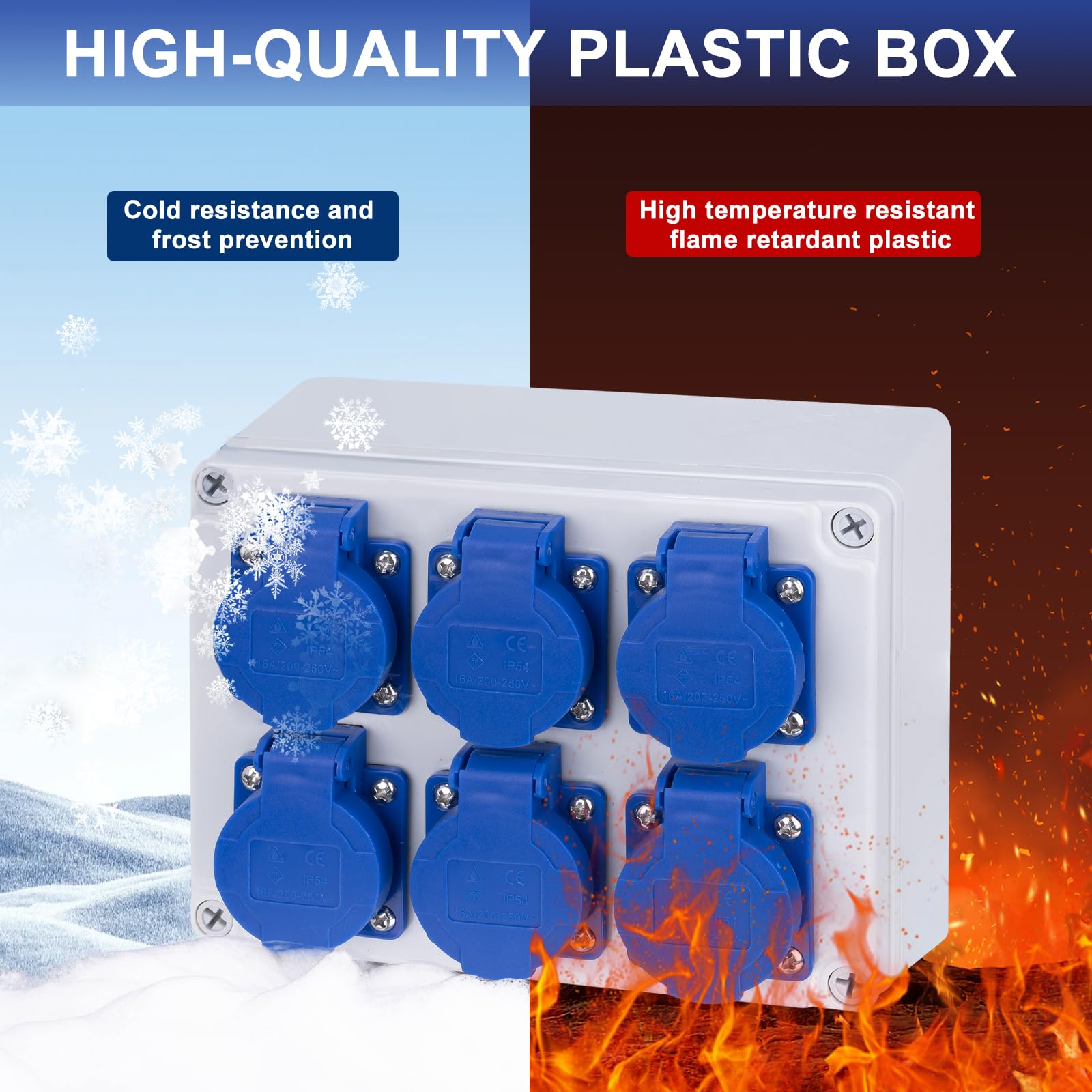 Blok DEBFLEX Presa Di Corrente / Scatola Di Derivazione A Parete Bianco 746813 88147397 - Foto 10