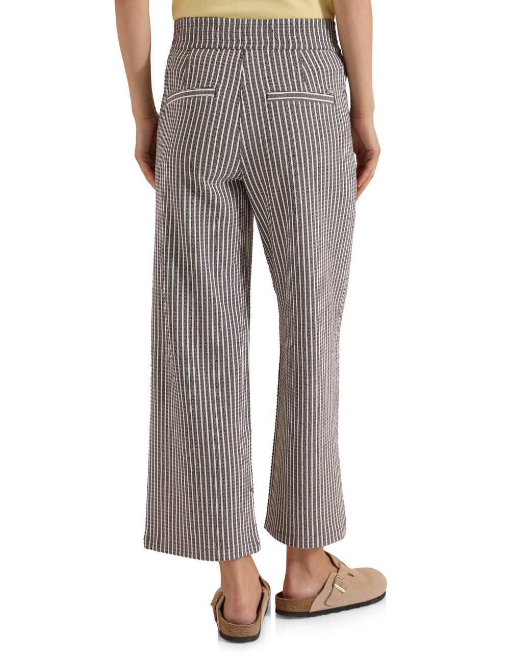 Cecil Damen Wide Leg Hose in Seersucker-Qualität 3818745