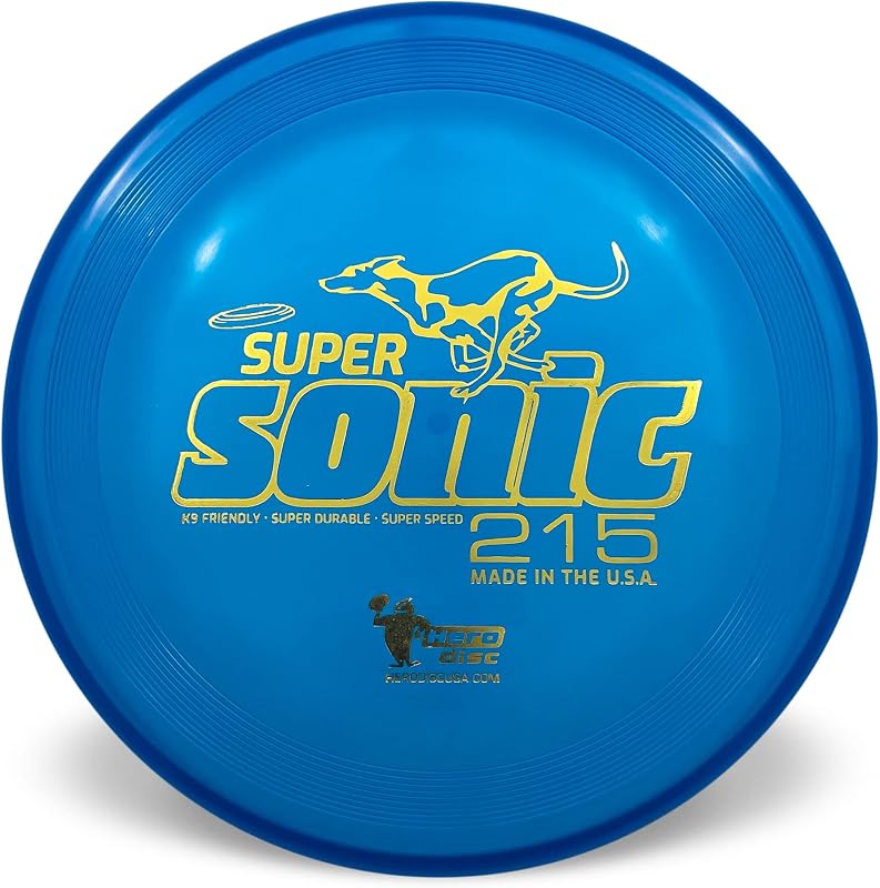 Disco voador Super Sonic K-9 Candy Blue para cães Hero Disc USA – 124 g