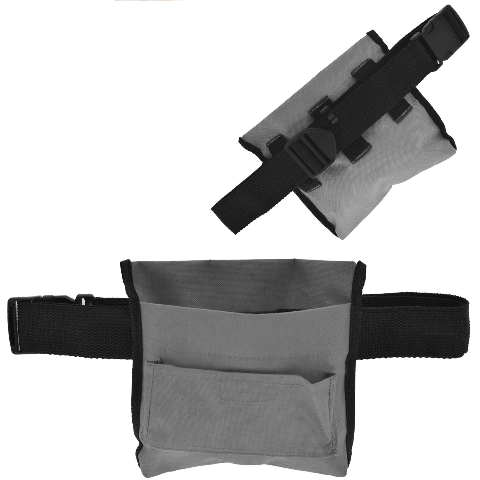 YNR® Pet Treat Pouch | Storage Holder Dispenser | Cat Dog Training Snack Bag Pocket | Toys Balls | Adjustable Belt (Grey)
