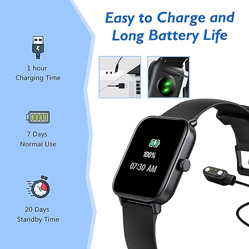 Miniatura 8 de Reloj inteligente para niños, rastreador de actividad física sin necesidad de teléfono, reloj inteligente de natación impermeable IP68, reloj de