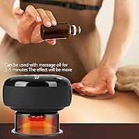 Vista 6 de Juego de masajeador inteligente de terapia de ventosas, kit de ventosas 4 en 1 para terapia de masaje, ventosa eléctrica portátil para alivio