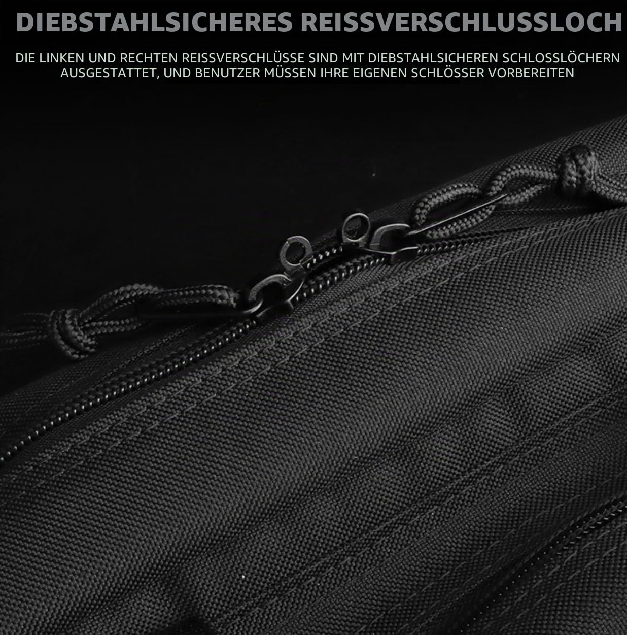 Peminkoo Tactical Expert Funktionstasche, abschließbares Pistolengehäuse, integrierter elastischer 9-mm-Befestigungsgurt, multifunktionale Anti-Diebstahl-Handtasche mit großer Kapazität