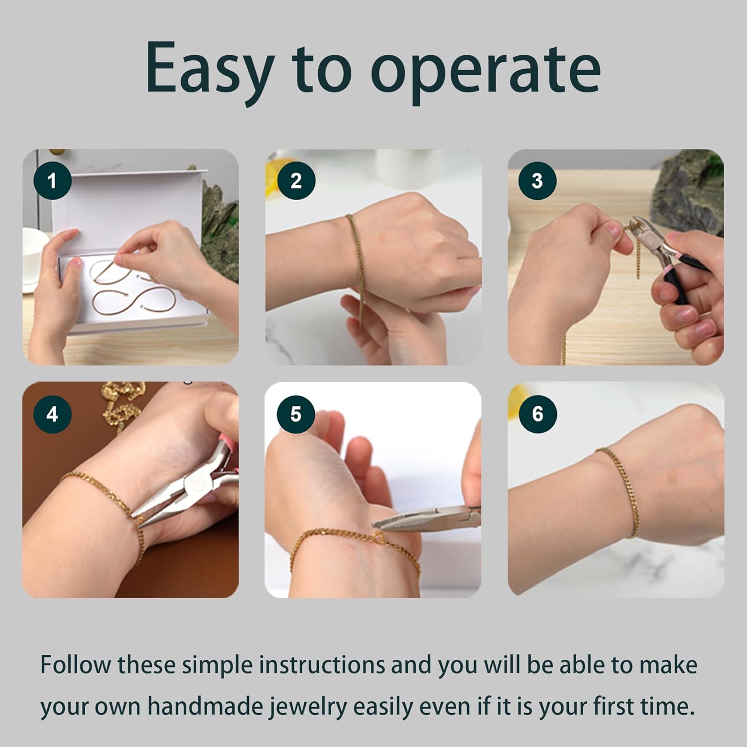 Valentine’s Day Romantic Gift – Couples Permanent Bracelet Kit with Love Vow Card, 316L Stainless Steel Chain & 925 Silver Heart Clasp, Handcrafted, Ideal for Anniversary & Romantic Date Night - Image 4