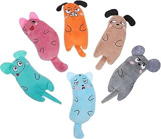POPETPOP 6 Pçs Brinquedos Para Gatos E Ratos Bicho De Pelúcia Bicho De Pelúcia Themberchaud Brinquedos Para Ratos De Pelúcia Peixe-Gato Brinquedo De Pelúcia Para Gatinhos Brinquedo De