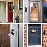 Vista 7 de Caja de bloqueo de llave con combinación de 4 dígitos para llave de casa, montada en la pared, resistente a la intemperie, código reiniciable, caja