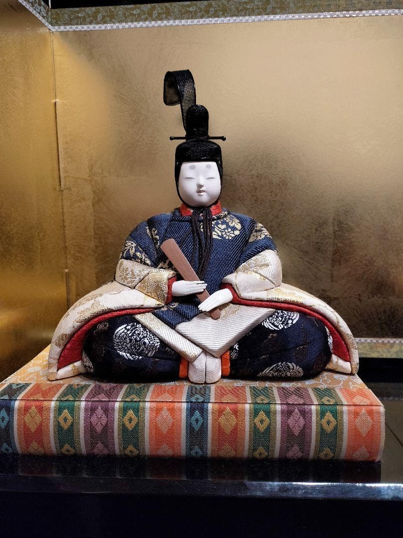 真多呂人形 桃山雛 金箔柄屏風