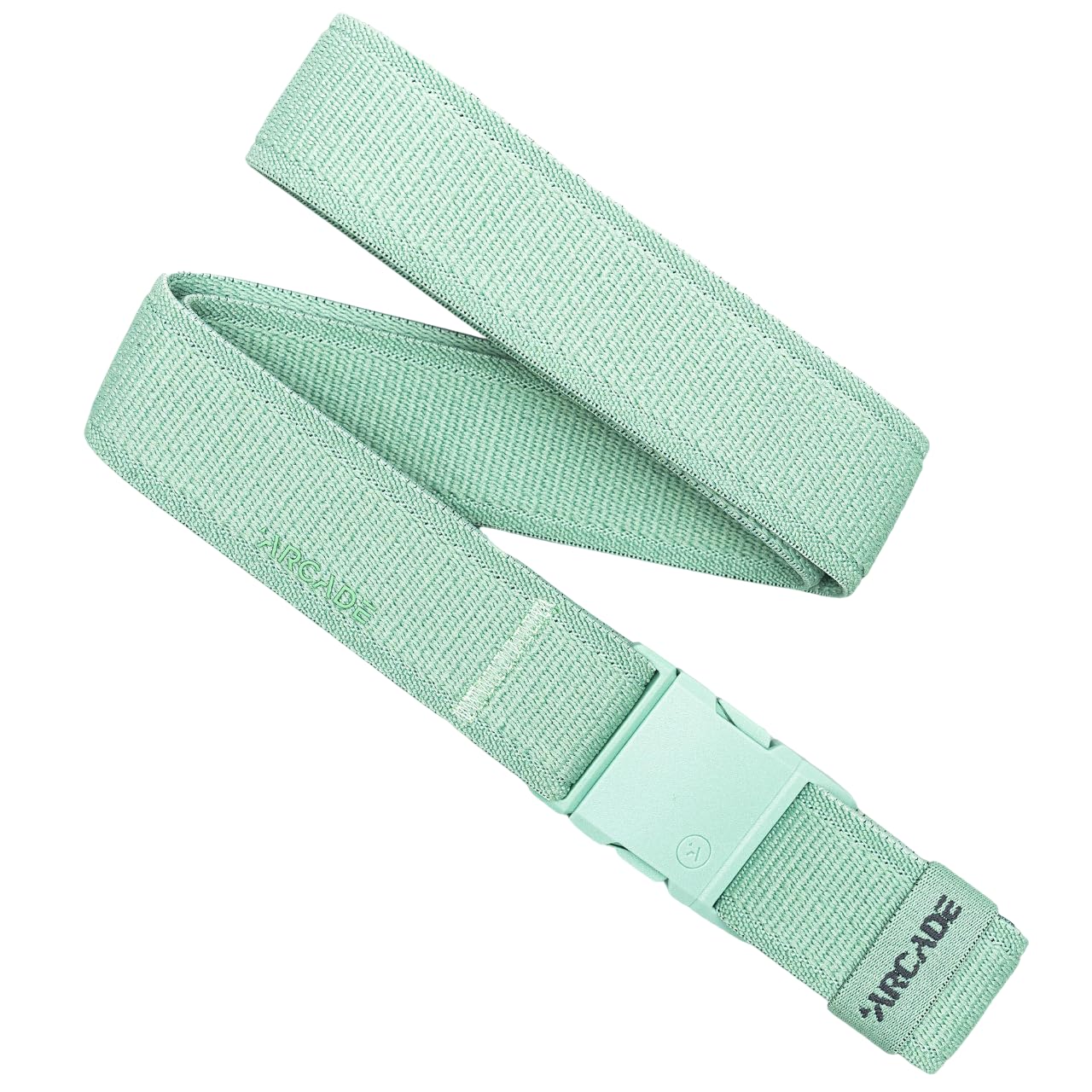 Arcade Unisex Atlas - Mint Belts A2 Slim Adventure Belt: Heavy Duty Stretch, Metal Free Buckle, Standard (Up To 40"); 1.25" Slim Width