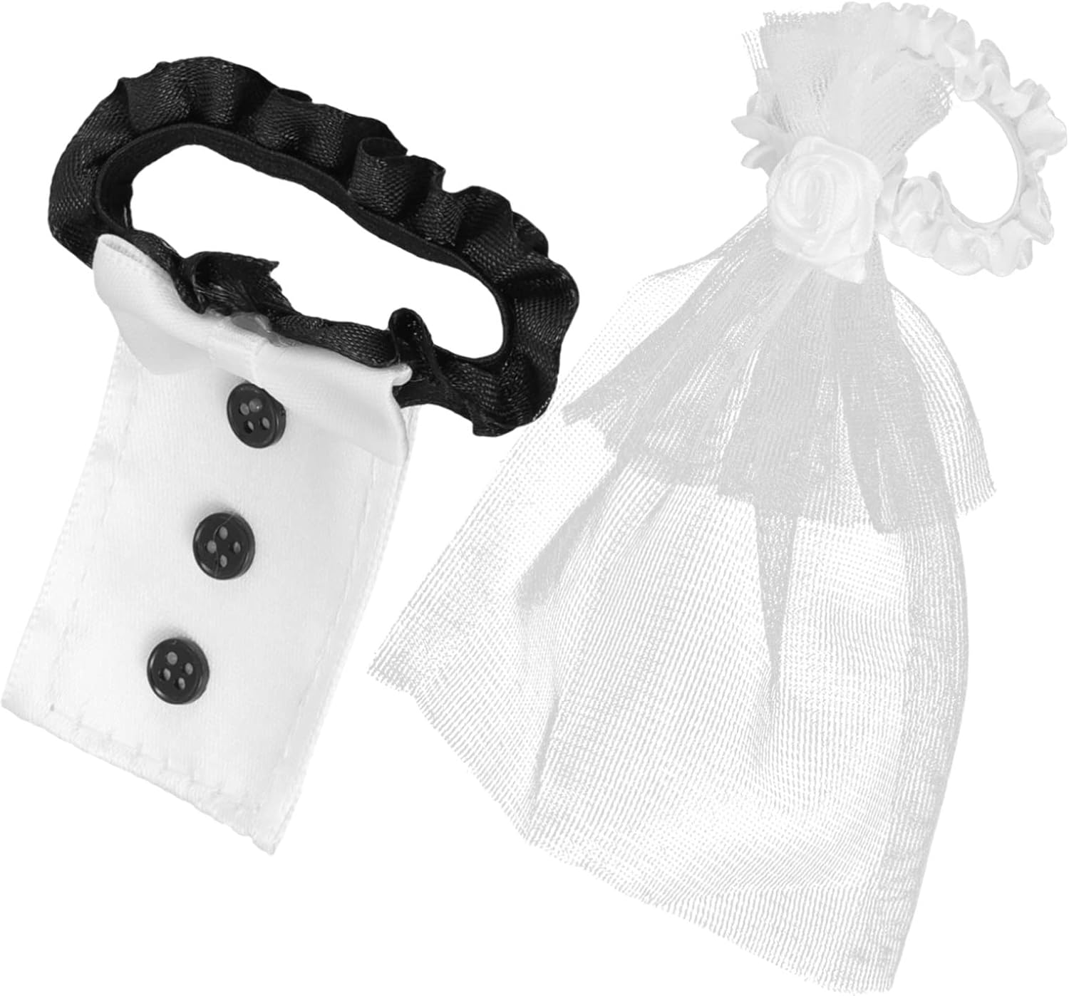 Bride and Groom Wine Glass Cover Cloth Reusable Wedding Decor