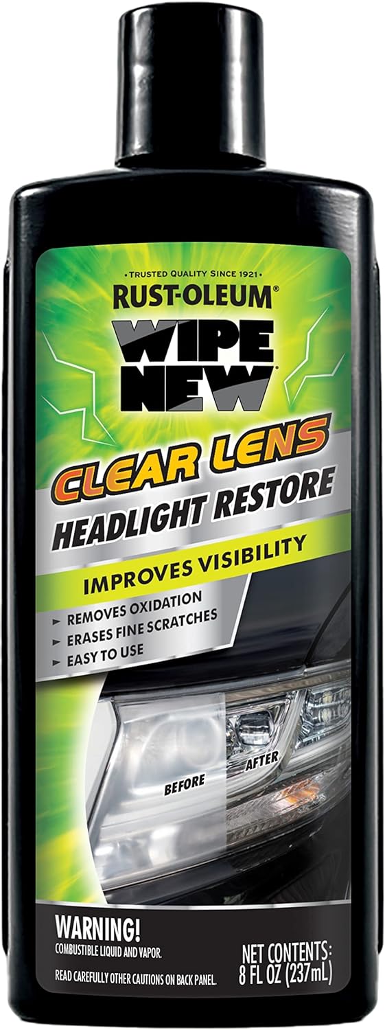 Wipe New RustOleum 381403 Clear Lens Headlight Restore, 8
