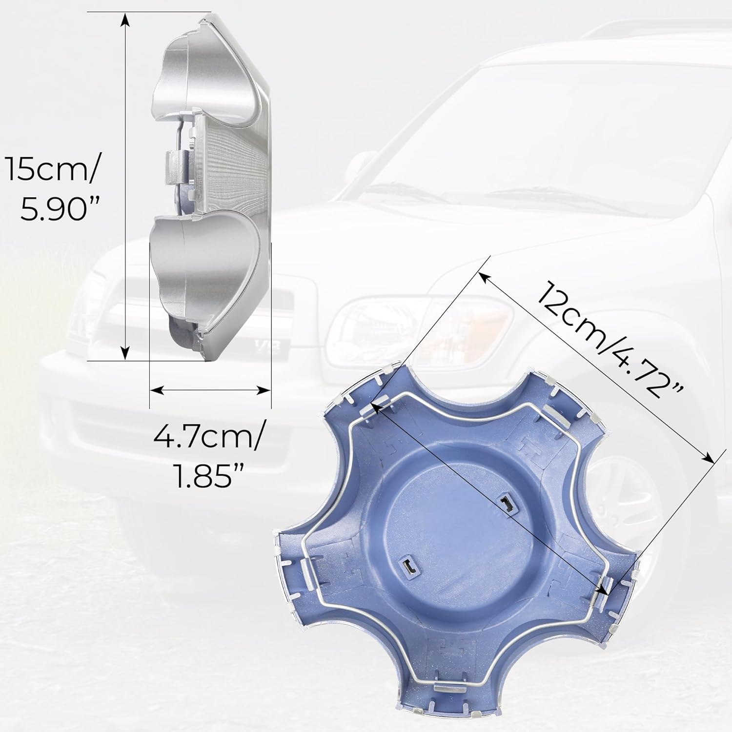 Wheel Center Hub Cap 42603-0C100 Fit for Toyota Tundra Limited 2009-2017 Sequoia 2008-2017 - 42603 0C010 Cover Rims Parts Accessories, 4Pcs