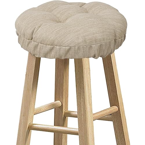 baibu Stool Covers Round, Super Soft Round Bar Stool Cushion Covers Seat Cushion - One Cushion Only (Beige,12" (30cm))