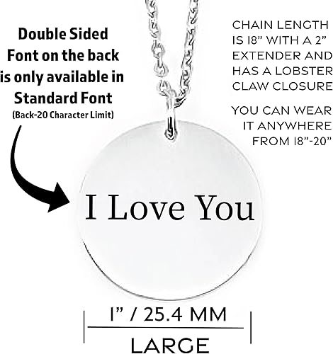 Miniatura 2 de Grandma Necklace Disc Personalized Mom Necklace Mom Gift Name Necklace Mother's Day Gift For Mom Personalized Name Kids Names Cora Ruth Necklace