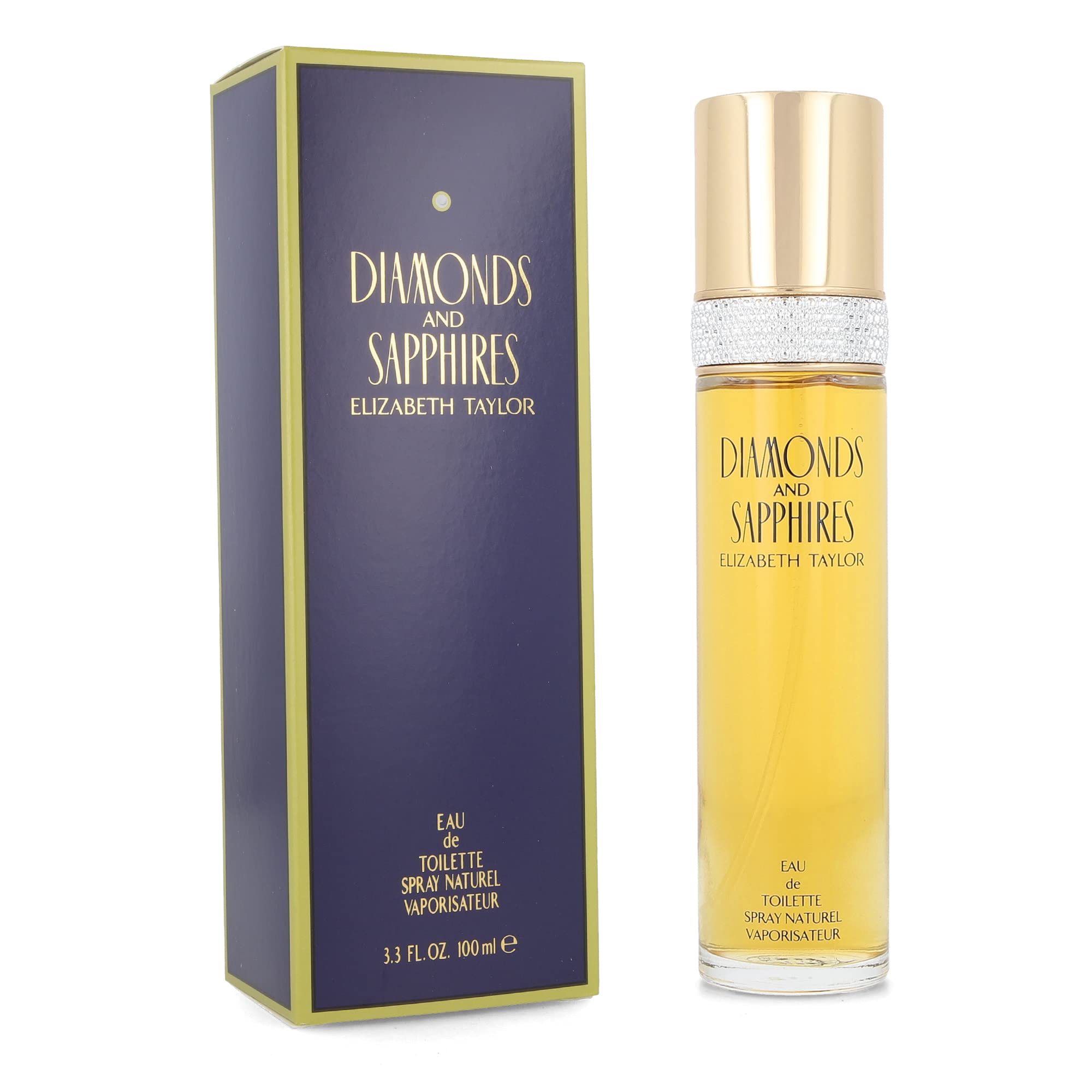 Elizabeth Taylor Diamonds & Sapphires Eau de Toilette, 3.3 fl oz | Women's fresh floral eau de toilette. Perfume with a long-lasting scent for day-to-night wear.