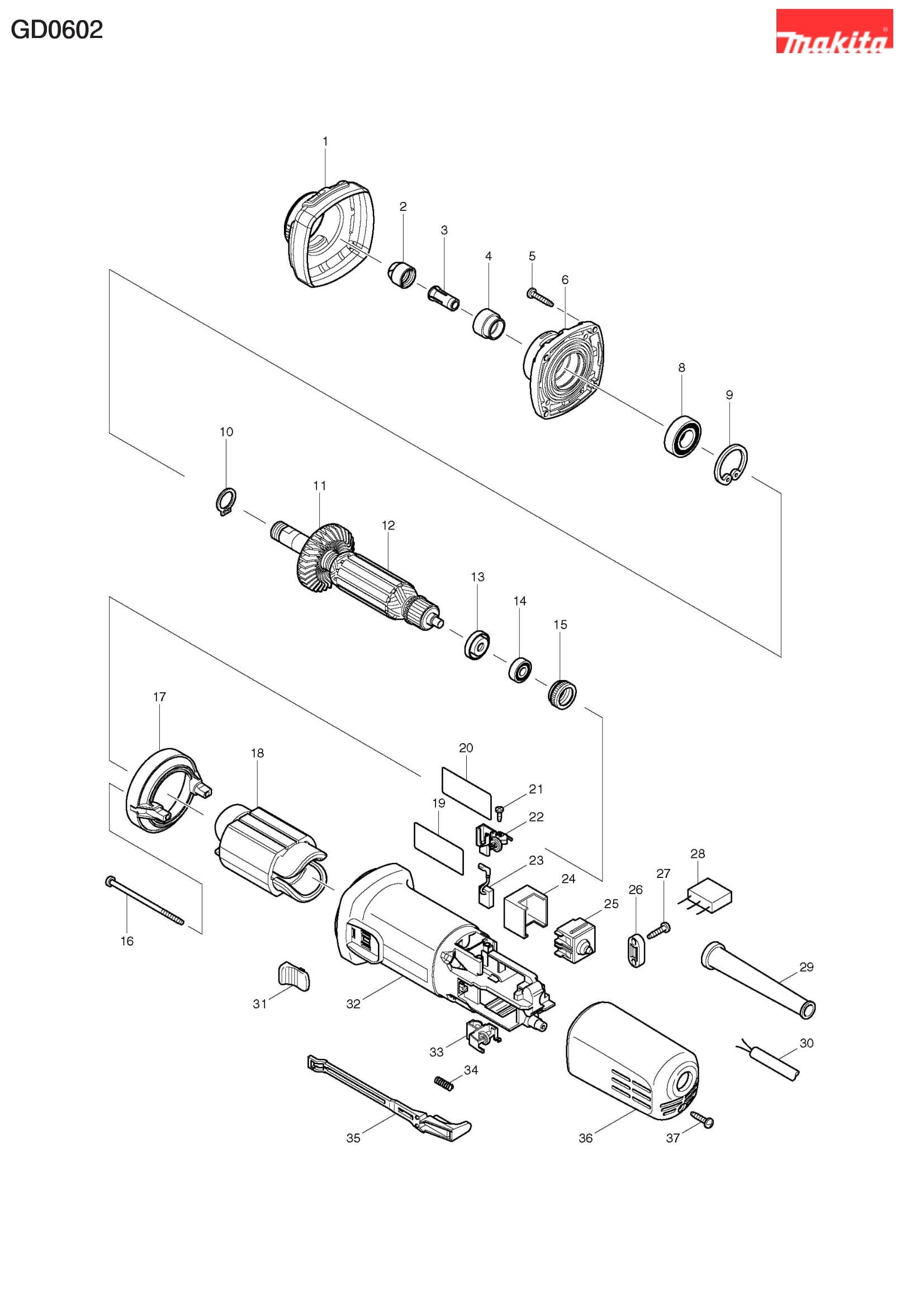 Makita OEM 210034-7 Ball Bearing – 607LLB Replacement Part For Power Tools