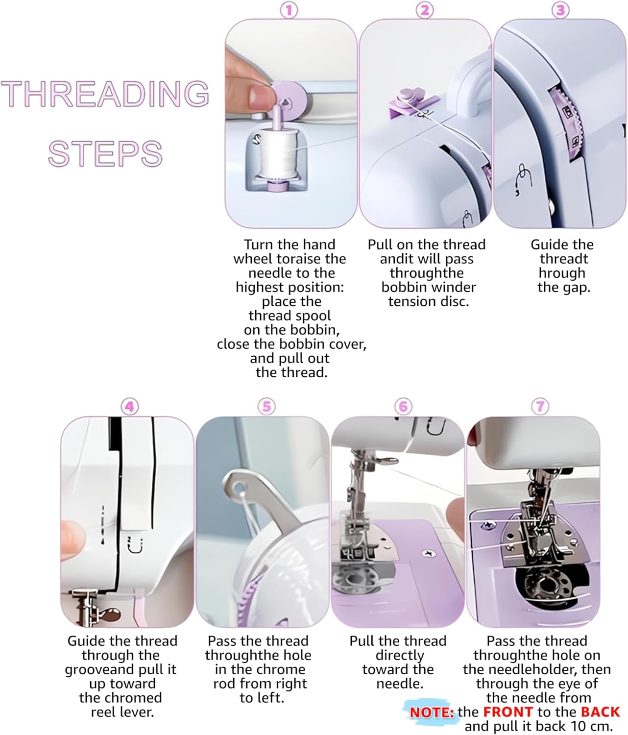 Portable Sewing Machine for Beginners with Extension Table, 12 Stitches 2 Speeds, Mini Electric Sewing Machine with 42PCS Kit, Dual Power Small Handheld Sewing Machine for Home Blue Maquina de Coser