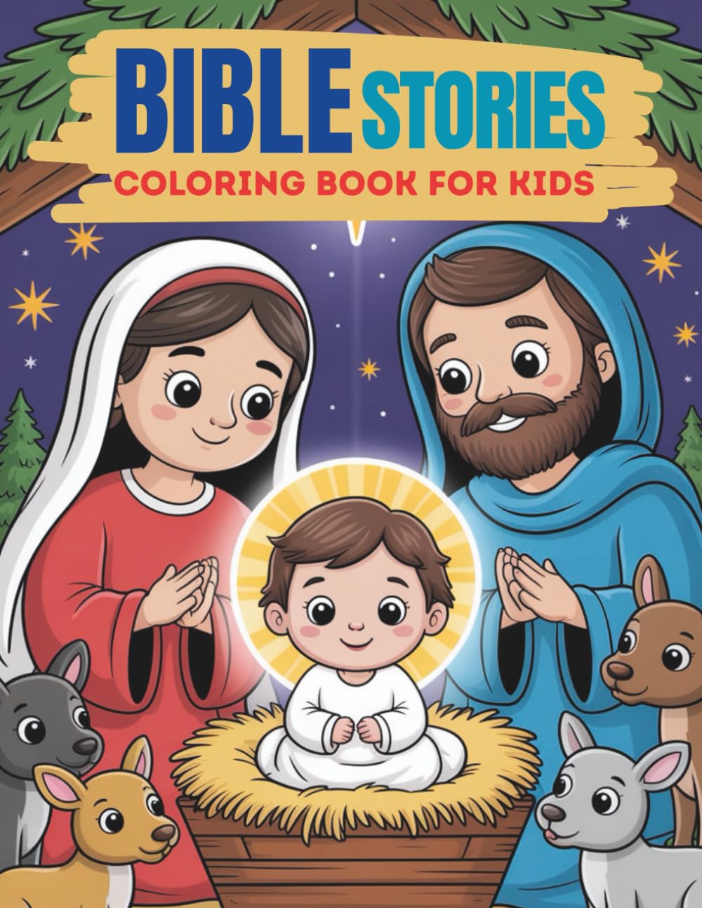 Bible Coloring Book for Kids, beautifully illustrated