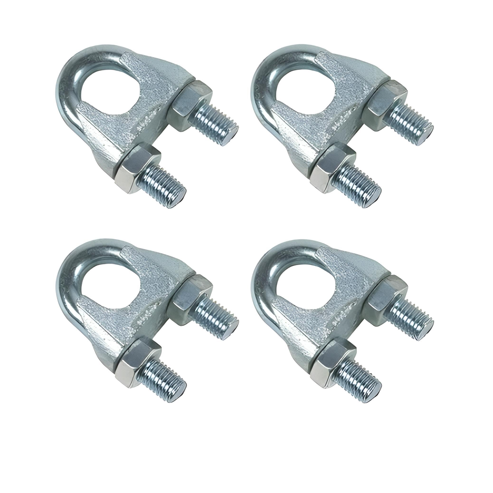 Zipzell™ Heavy Duty Stainless Steel Gym Machine Wire U-Locks, Set of 4, Silver-picture-26