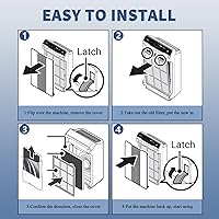 Vista 11 de Paquete de 2 filtros de repuesto 115115 tamaño A 21 compatibles con purificador de aire Winix PlasmaWave C535 5300 5300-2 5500 5500-2 6300 6300-2