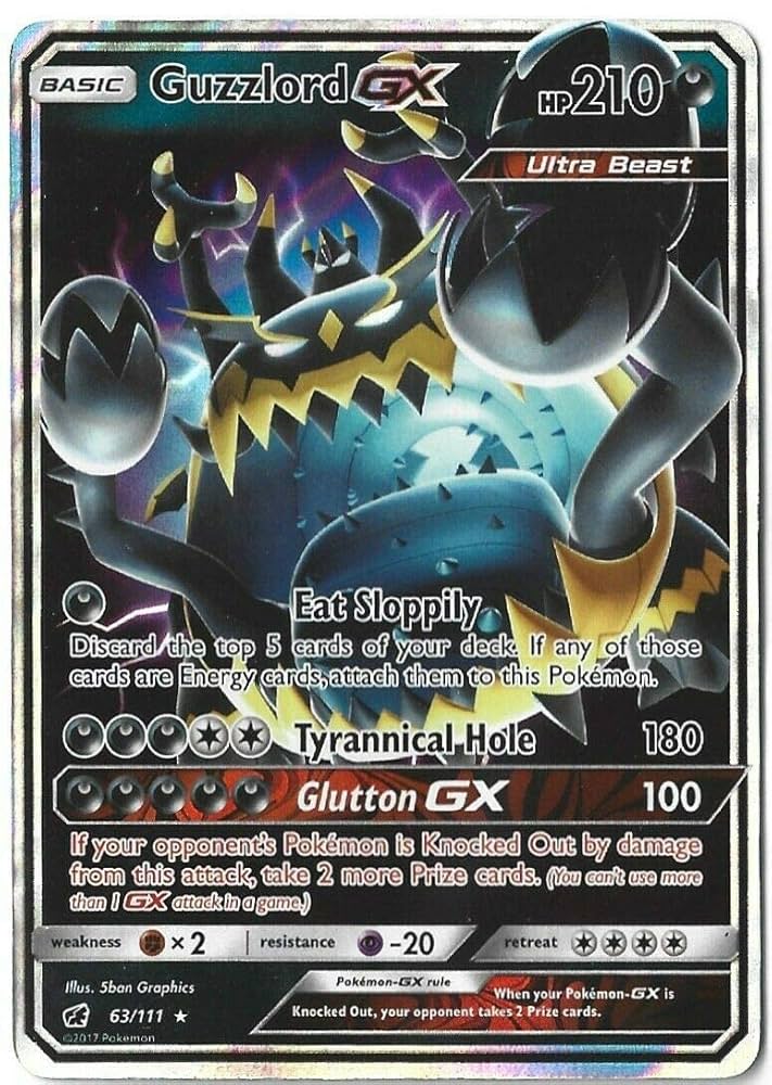 Pokemon Guzzlord-GX - 63/111 - Ultra rzadki - Słońce i