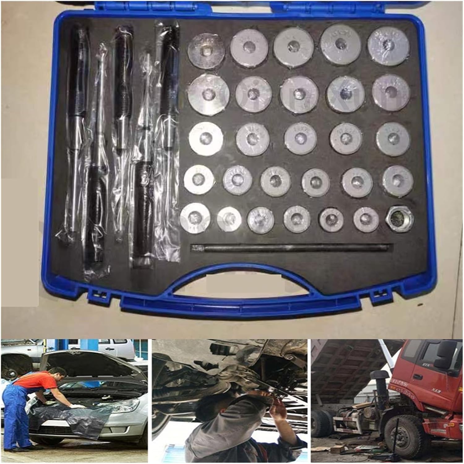 Compatible for 22-38mm Car Valve Seat Reamer Set, Valve Seat Repair Tool
