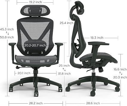Staples Dexley Ergonomic Task Chair, Mesh, Ergonomic, Lumbar Support, Adjustable Height, Black