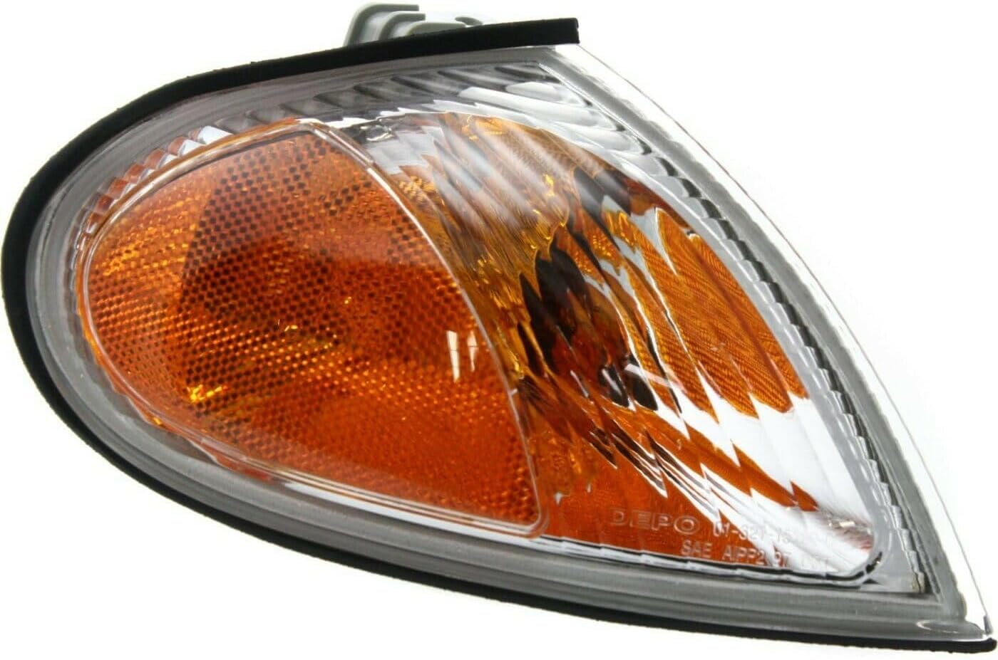 2pcs Signal Light Left Right Side Plastic Lens Clear & Amber Lamp Corner Incandescent with for Hyundai for Elantra 1999-2000 with Bulbs Assembly 9230129550