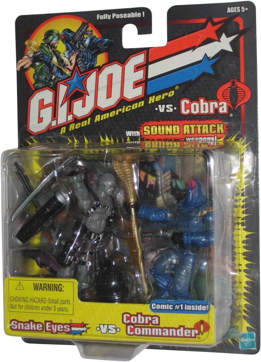 Snake Eyes vs. Cobra Commander - G.I. Joe vs Cobra Action Figure