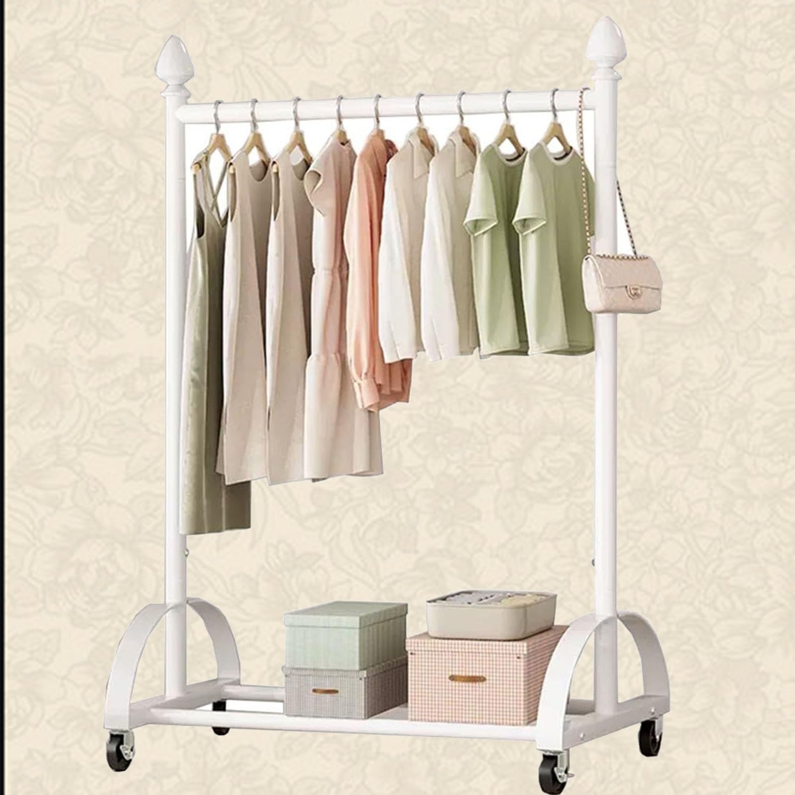 FGXHHS Extendable Pull Out Closet Rod - Adjustable Wardrobe Rail for Efficient Organization, Space-Saving Solution Pants and Coats