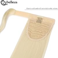 Cybelleza Csatos Lófarok Póthaj - 55 cm Egyenes Hajhosszabbítás, 100g Műhaj Copf, Világosszőke Hajdúsító Nőknek 3