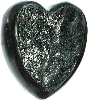 DVH 2.8oz American Shungite Bituminous Coal Heart Fossil Fuel Climate Grief Healing Crystal (5624)