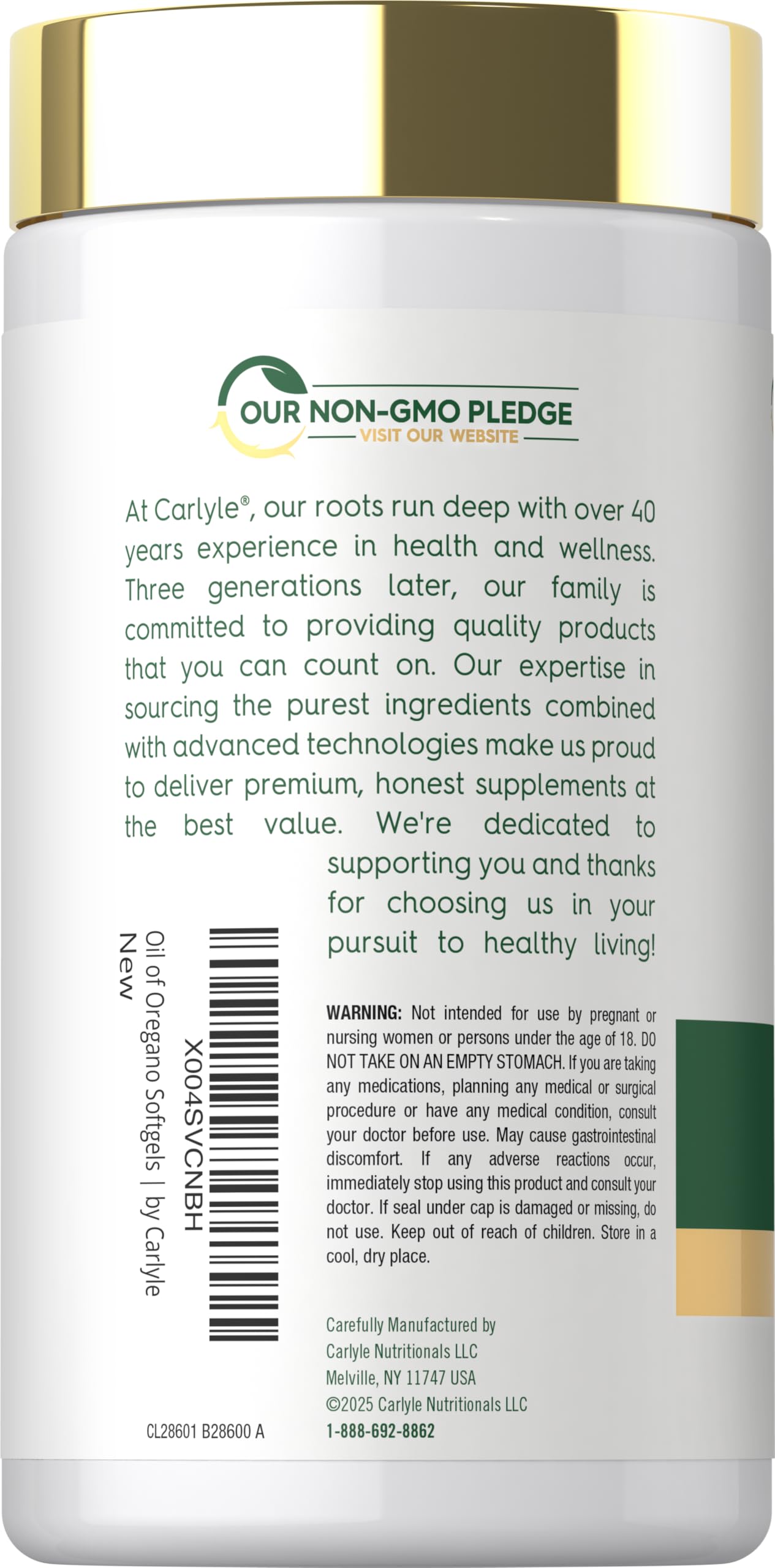 Carlyle Oil of Oregano with Black Seed Oil | 300 Softgel Capsules — Amazon image 3
