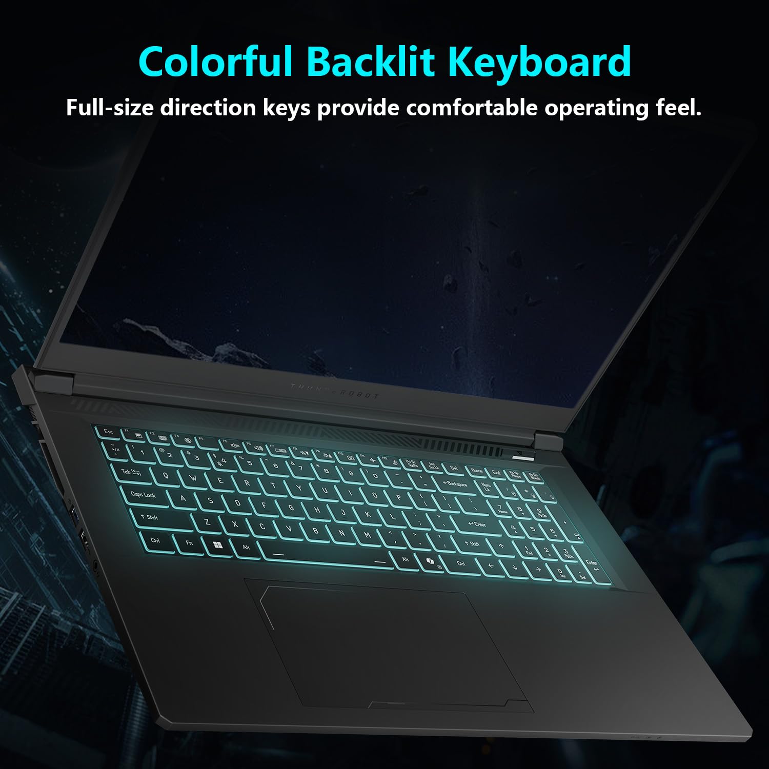 Thunderobot Storm 17 5070 Gaming Laptop, 17.3" QHD 165Hz 2K Display, Core i7-13620H, GeForce RTX 5070, 32GB DDR5 RAM, 1TB SSD, RGB Backlit Keyboard, HDMI, Wi-Fi 6, Win11 Home
