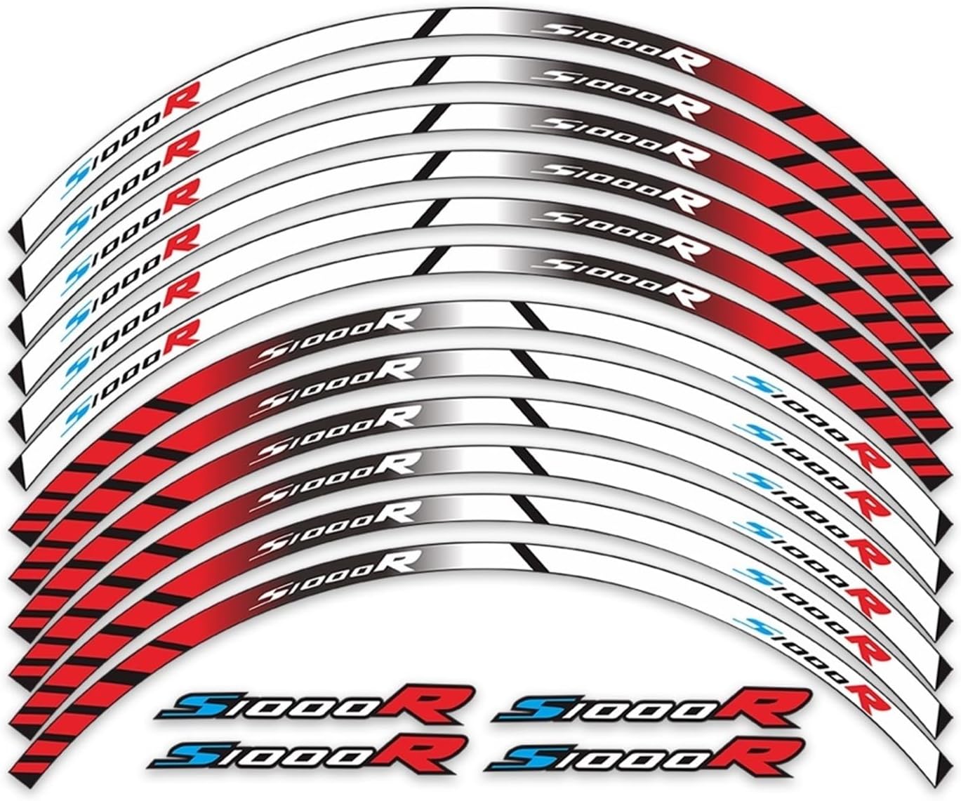 for S1000R for S1000 R for S 1000R for S 1000 R Wheel Stickers Motorcycle Sticker Wheel Rim Decal(2)
