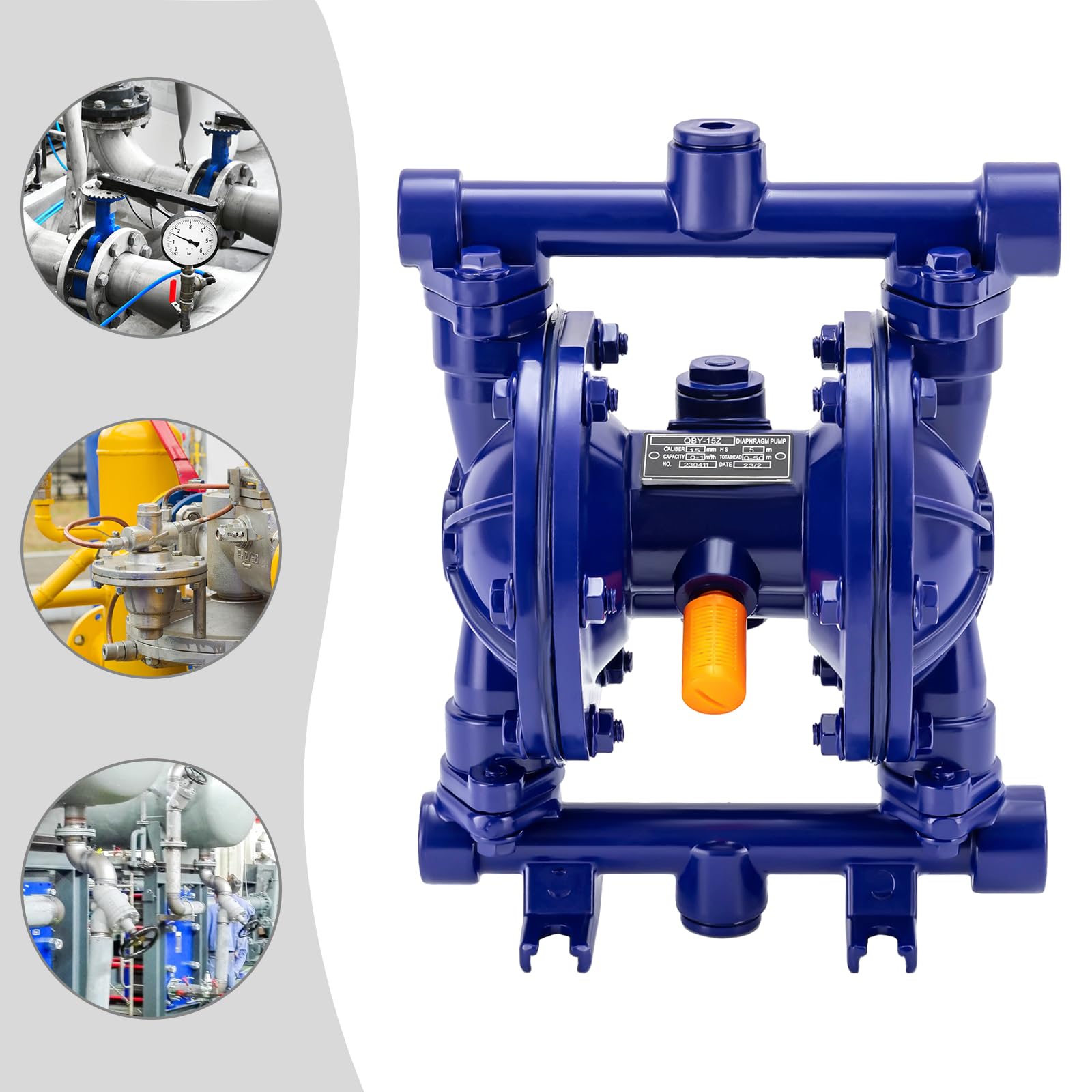 Pompa a membrana ad aria compressa, aria compressa ad aria, pompa a doppia membrana, pompa a doppia membrana, chimica, industria, membrana, nitrile, membrana, ghisa, doppia membrana, pompa di
