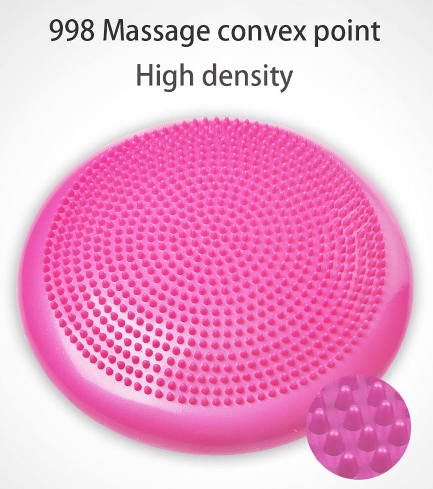 ORGNX Disco de equilibrio, cojín tambaleante de estabilidad, tabla de equilibrio para ejercicios de yoga, mejora la estabilidad, fuerza del núcleo y la atención de la postura, bomba incluida