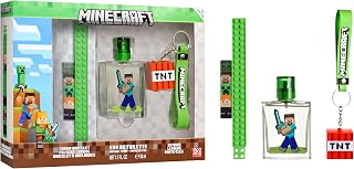 Minecraft Estuche con EDT 50 ml, Pulsera y Llavero