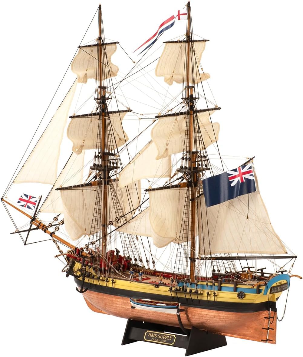 Artesanía Latina - Modello di Barca in Legno – Brigantin Army Inglese, HMS Supply - Modello 22420, Scala 1:50 - Modelli da Assemblare - Livello Medio