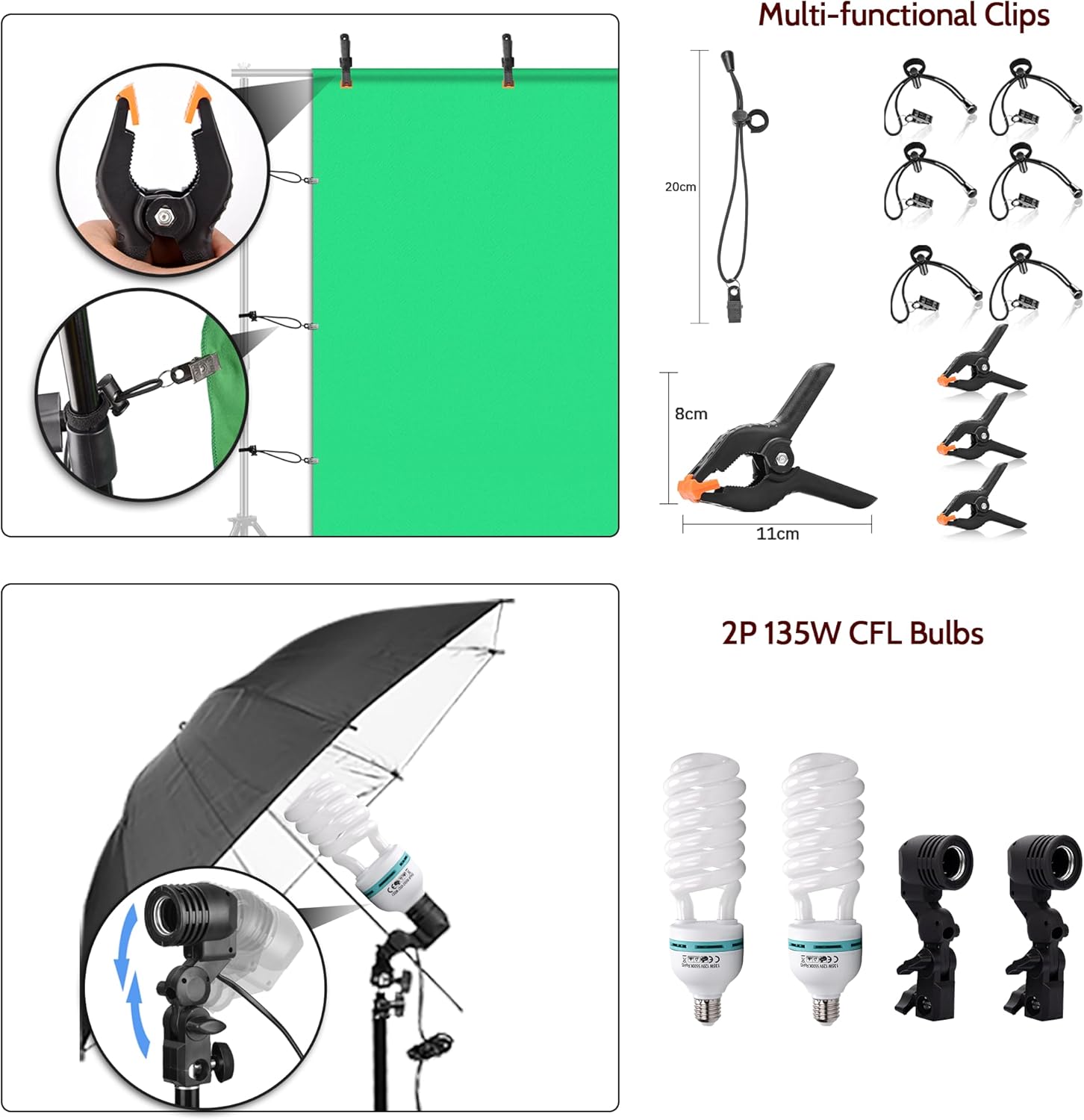 Image showing a softbox setup with the remote control for the dimmable LED bulbs.
