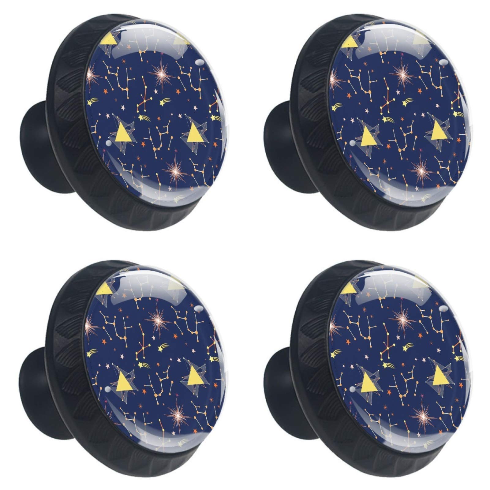 Boutons de tiroir en cristal constellation pour meuble et placard 30 mm