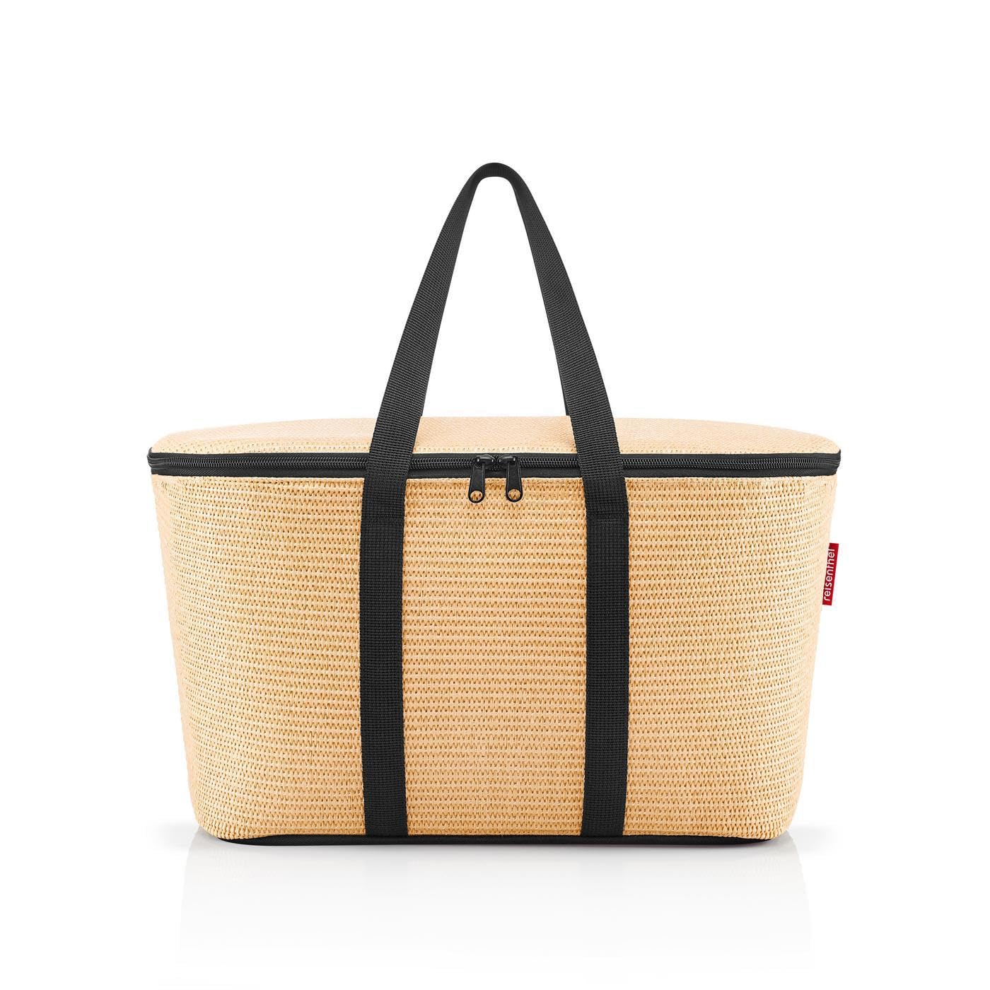 Reisenthel Coolerbag - Cool Bag Made Of Polyester Fabric - Ideal For Picnics, Shopping And On The Go, Raffia Black, Regular, 20 Litres
