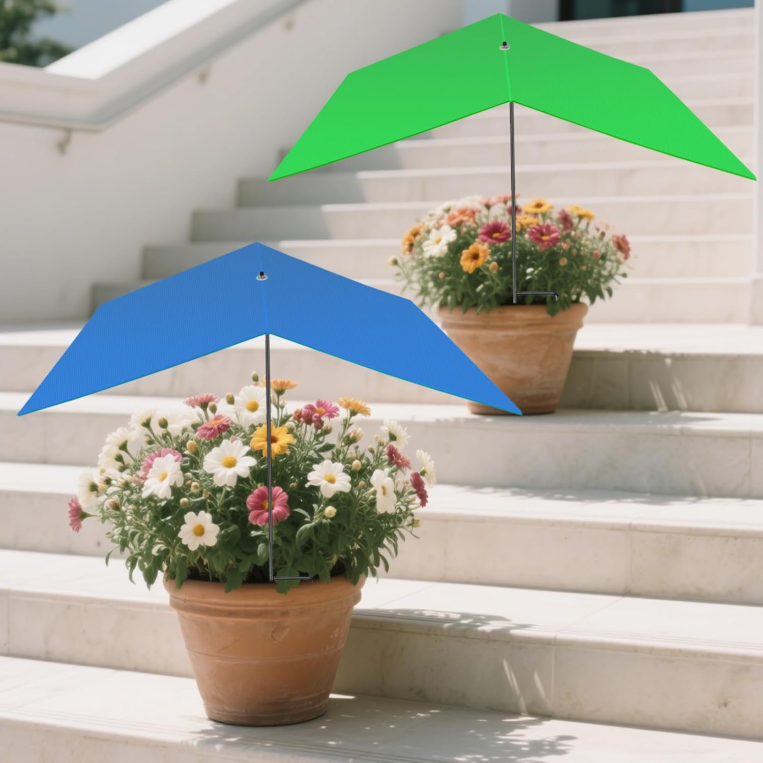 2-Pack Raised Garden Bed Covers - 45x22x16 Plant Tents With 50% Sunblock & 16 Stakes For Pest & Frost Protection