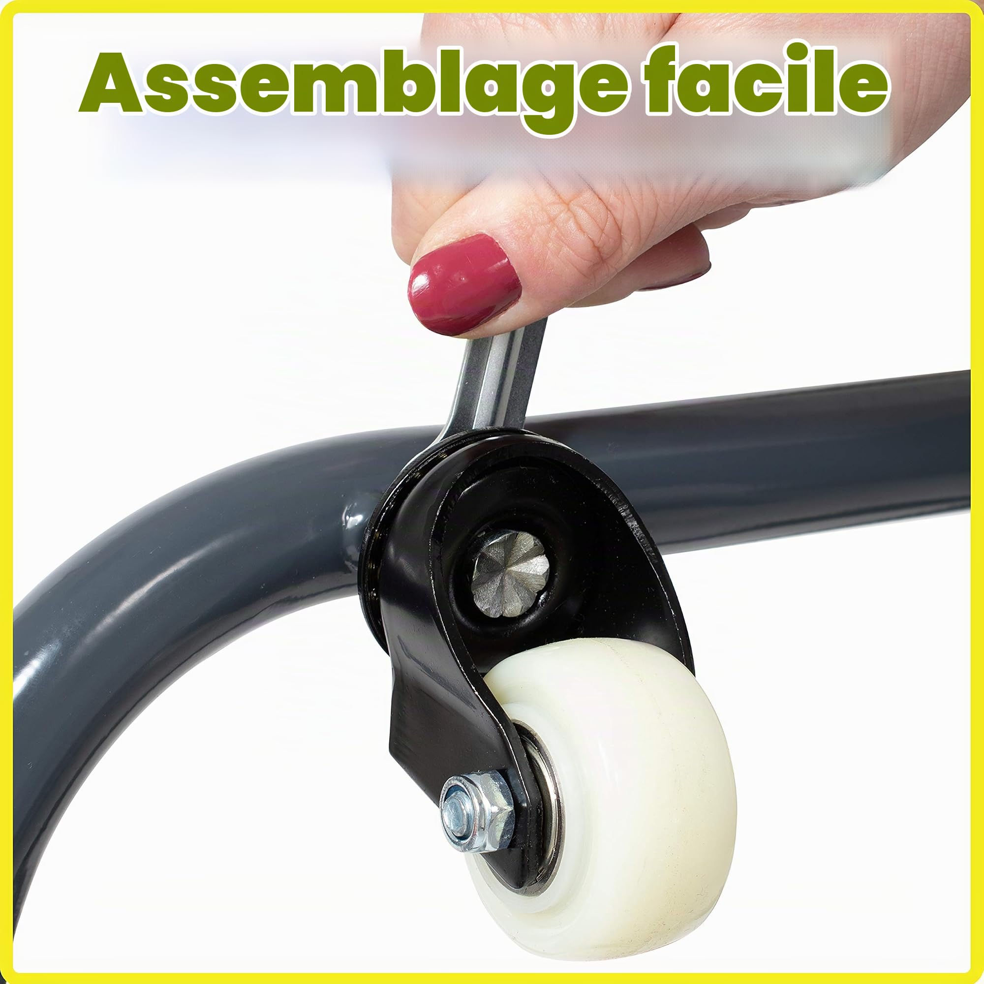 READY 2 LEARN Séchoir à linge robuste pour peintures et dessins – 25 étagères – Acier – 4 roulettes – 2 roues verrouillables – 95 x 45 cm