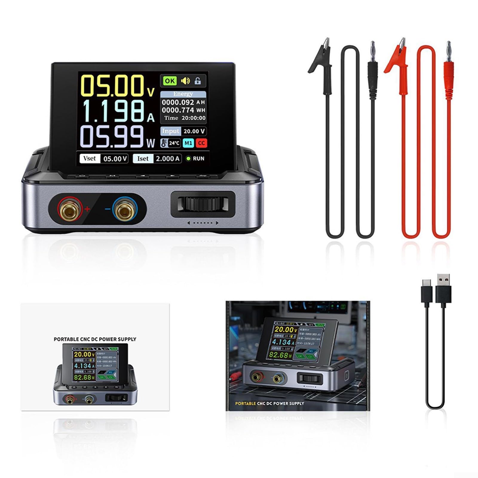 Fuente de alimentación de CC ajustable, DPS-150 CNC DC Fuente de alimentación regulada ajustable, Fuente de alimentación portátil de 150W 30V 5A, para tira de luz LED