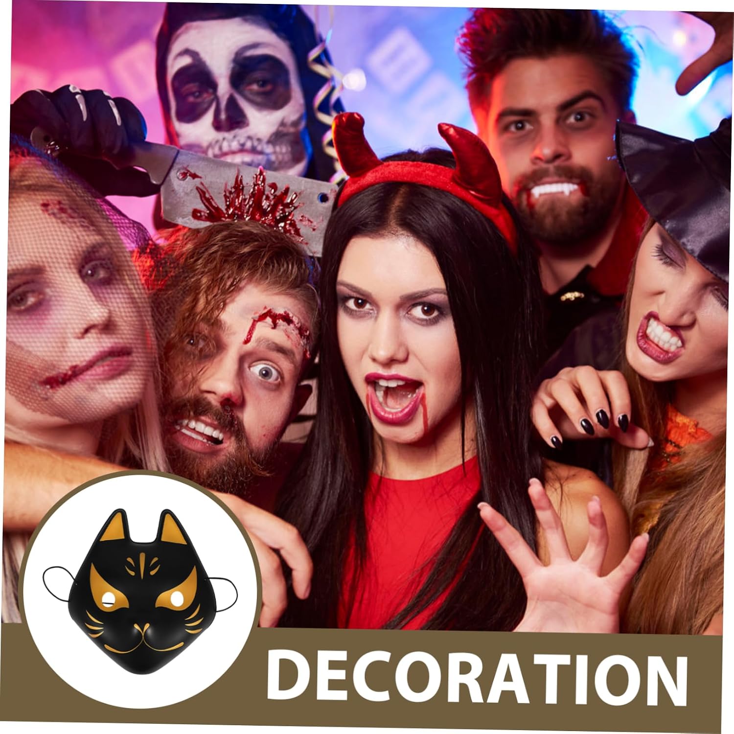 Fox Face Masquerade Mask for Party Costume Accessory Halloween Season
