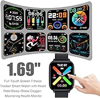 Vista 2 de Reloj inteligente para hombres y mujeres, compatible con iPhone, Samsung, teléfono Android, pantalla táctil completa de 1.83 pulgadas, IP68