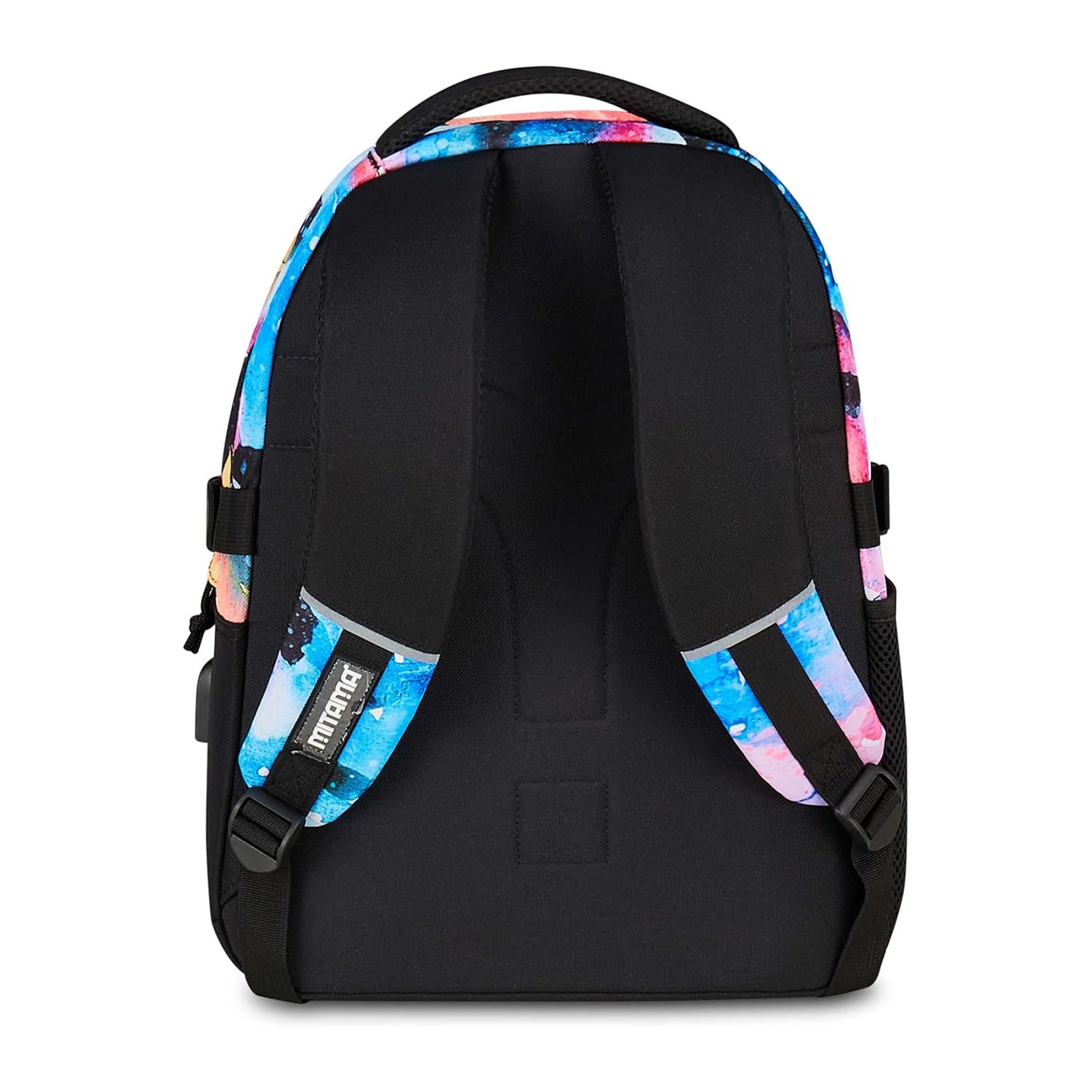 Mitama Zaino Scuola WATER COLOR, #BDBF, Triplo Scomparto, Tasche Porta Borraccia, Spallacci Ergonomici, Scuola Elementare Bambina, Media